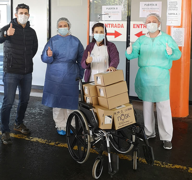 donacion-morales Entrega mascarillas para el coronavirus